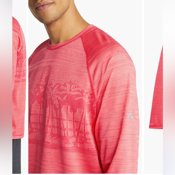 NWT Tommy BAHAMA Palm Boulevard IslandZone® Long-Sleeve Crew - Picture 2 of 8